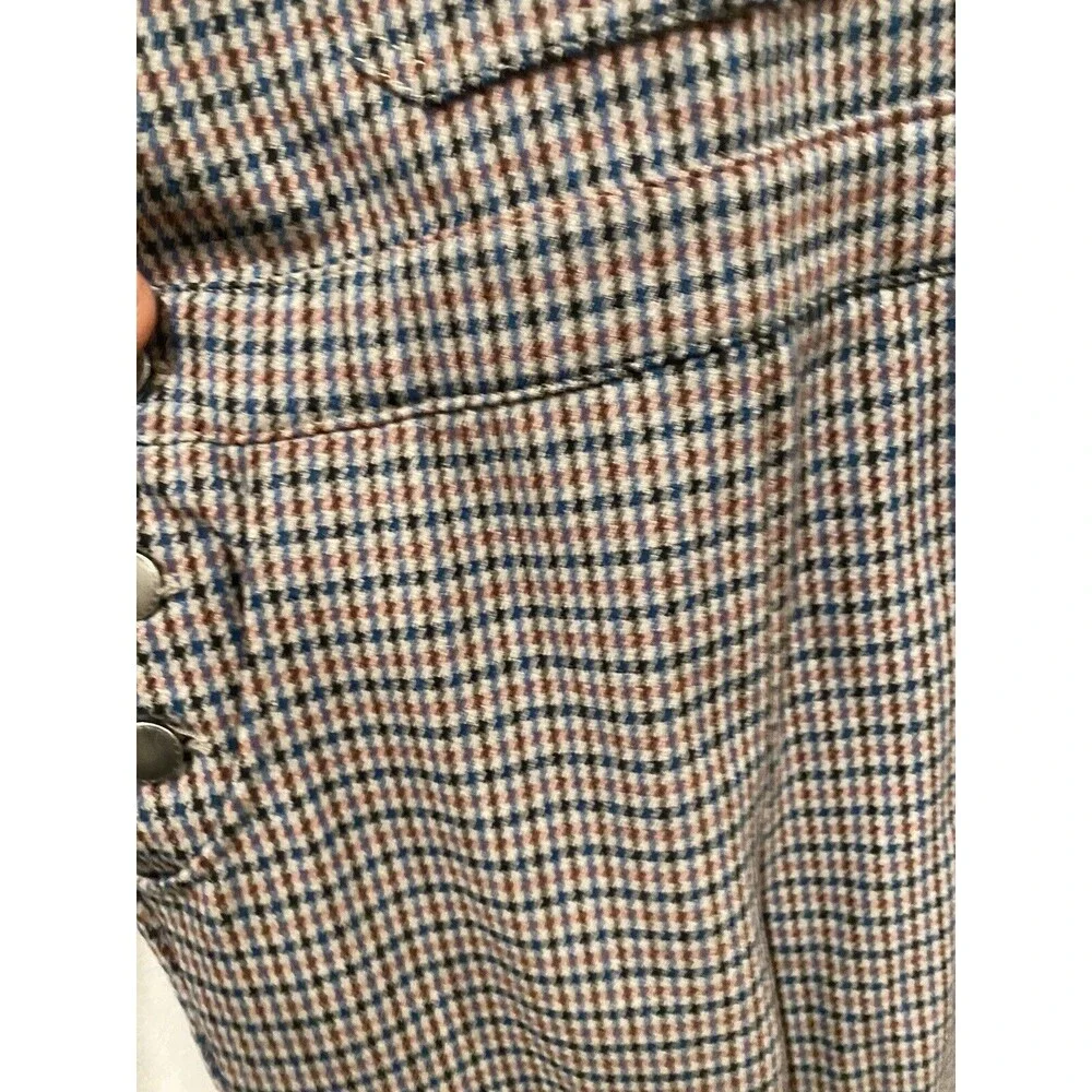 Zara Little Girls Houndstooth Pattern Overalls in Gray/Brown Size 9